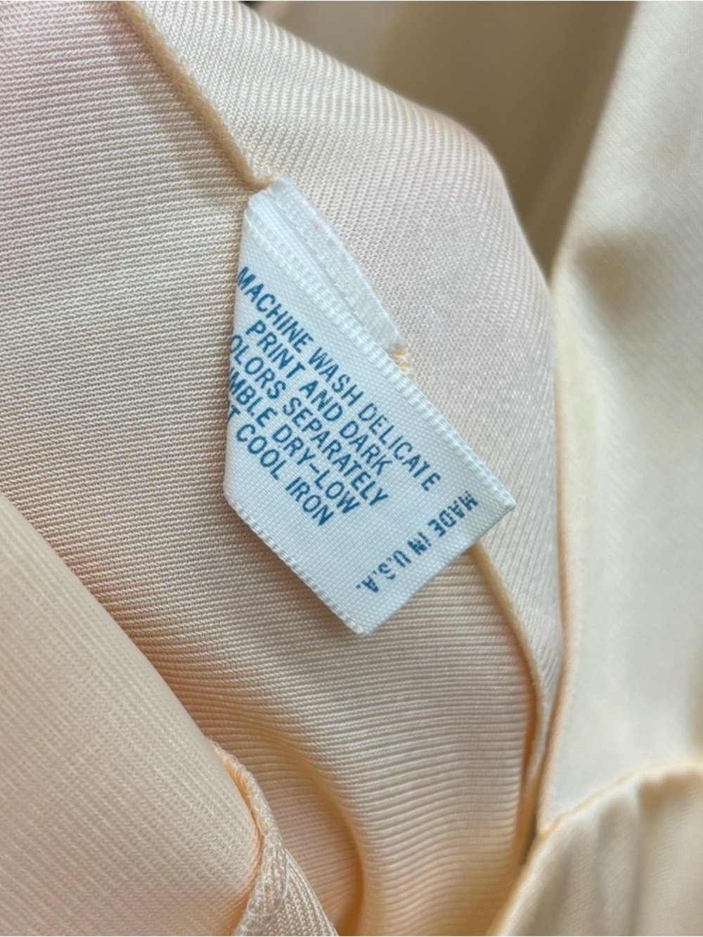 Vintage Vanity Fair Satin V-Neck Slip in Soft Champagne - Picture 7 of 10
